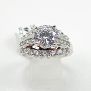 925 Silver 2ct CZ Diamond Ring
